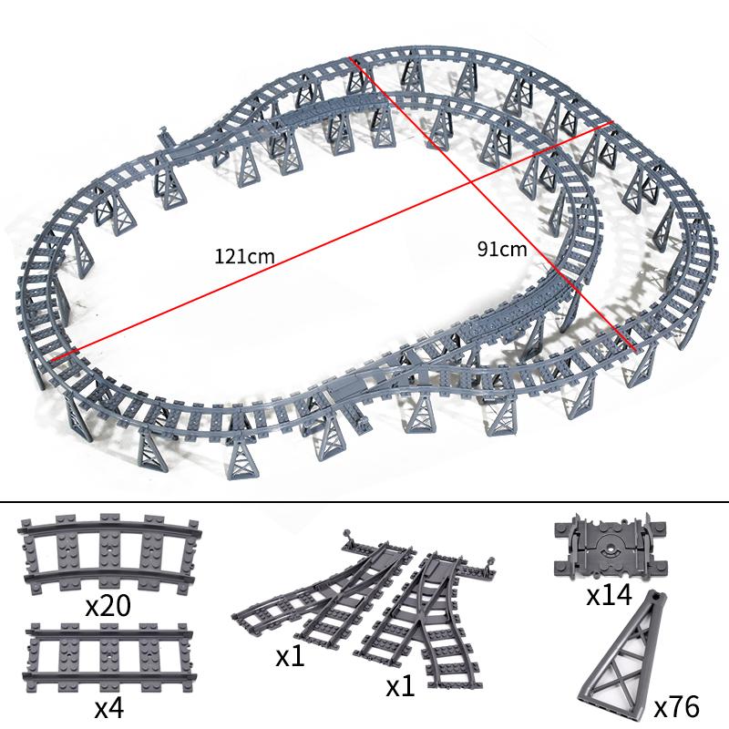 KAZI High-Tech Kreativní Město Nádraží Kolejnice Power Function Stavebnice Cihly DIY Dětské Vlaky Hračky Dětské dárky