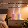 USB Air Humidifier Personal Air Moisturizer for Home Office Car Powerful Mist LED Mood Light Quietest Air Humidification