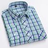 Men's 100% Cotton Plaid Long Sleeve Shirt - Casual Spring/Summer Style