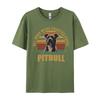 PitBull Vintage Tshirt Unisex T Shirts Funny Printed T Shirts Combed Cotton Top Tshirt Graphic T Shirts Unisexs Clothing