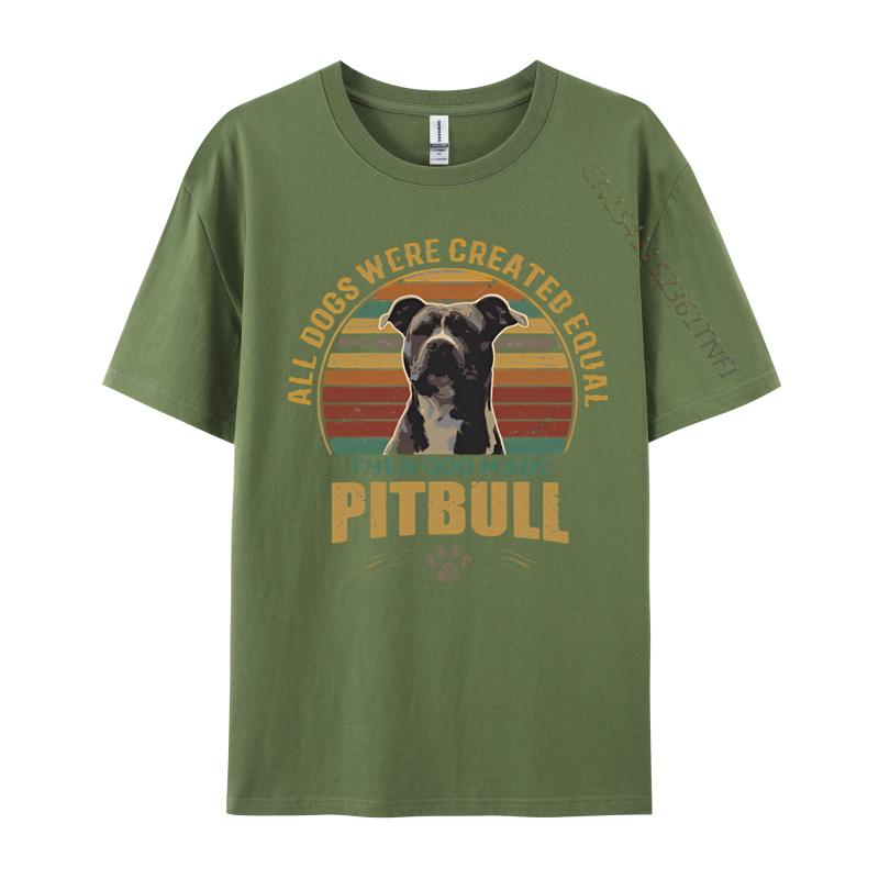 

PitBull Vintage Tshirt Men T Shirts Funny Printed T Shirts Combed Cotton Top Tshirt Graphic T Shirts Mens Clothing 4XL