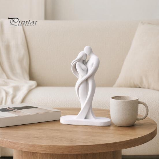 Nahtlose Spleißkunst Statue Abstrakte Menschenkörper Statue, Weibliche Figur Umarmende Liebes Skulptur, 3D Einteilige Formgebung Warme Berührung Form für