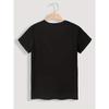 Tricou cu imprimeu grafic floare de mac roșie pentru femei mărimi mari, gât rotund casual, mânecă scurtă, amestec moale de poliester, țesătură tricotată elastică, croială regulată, de purtat peste cap