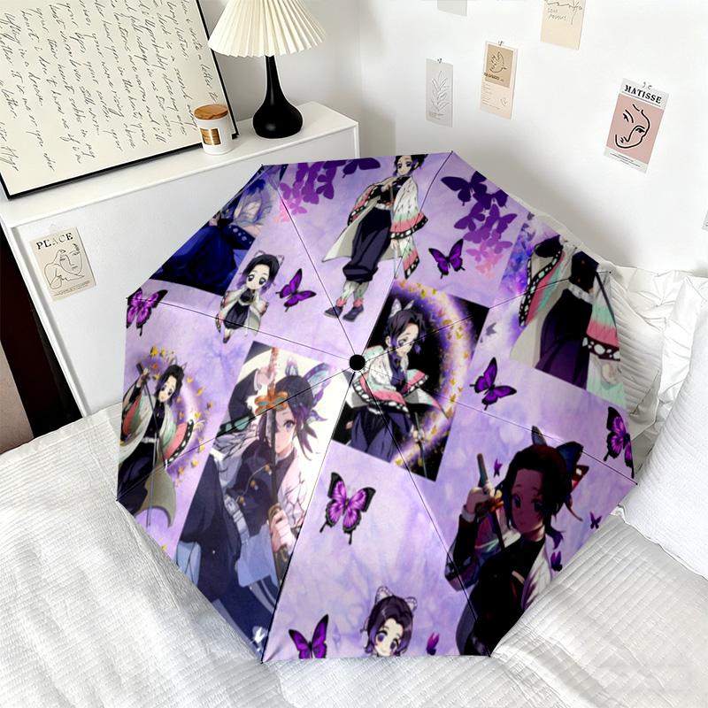 Japanese-style cartoon Demon Slayer Kamado Tanjiro & Kamado Nezuko umbrella including home travel and outdoor activities Multi functional umbrella 24