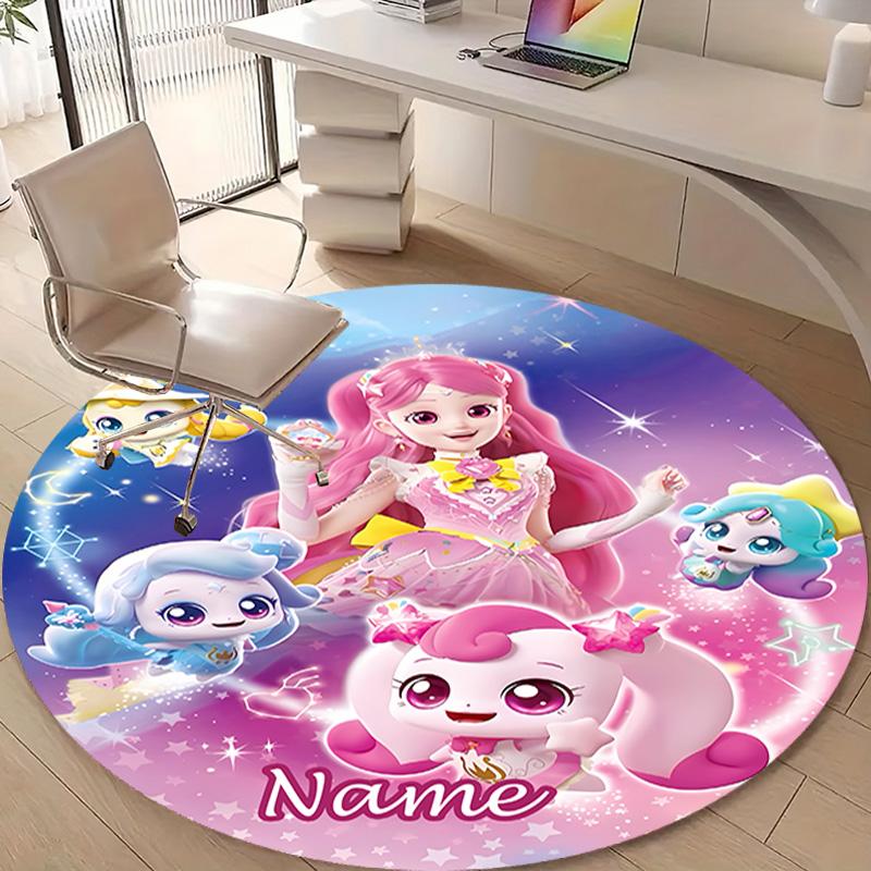Personalized Magic Sweethear Round Chair Office Rug - Perfect for Mat, Office Chair & More - Ideal Gift for Birthdays and Holidays