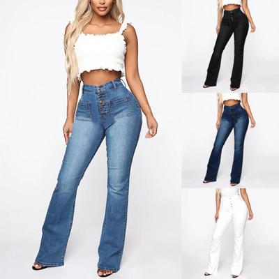 Women's Womens Skinny Jeans Stretch Pants Size Mid-Rise Stretch Jeans High Waist Slim Jeans Plus Size Zipper