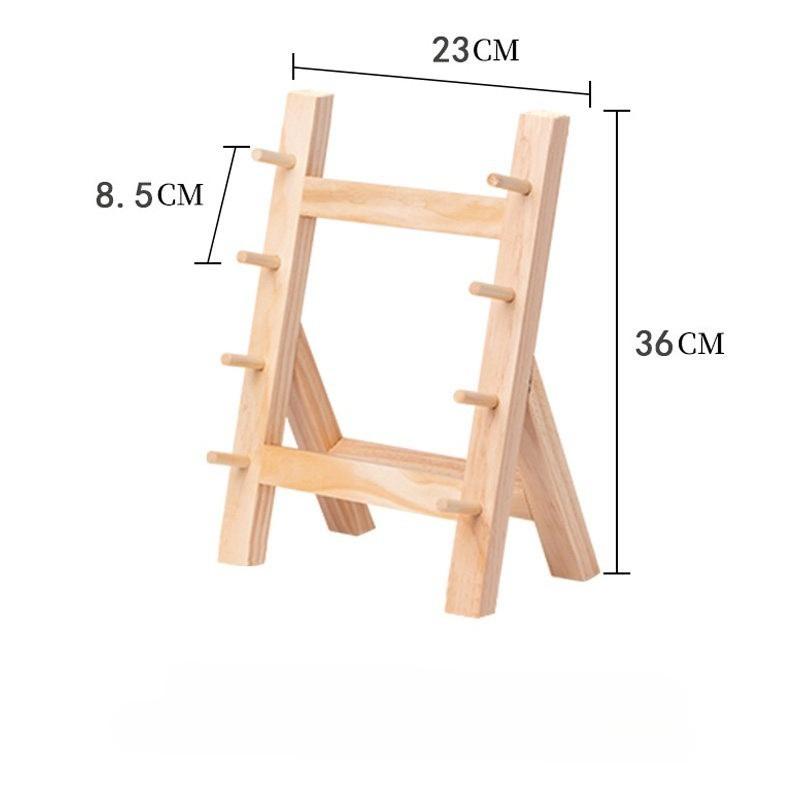Japanese Sushi Sashimi Yusheng Display Knife Holder Commercial Kitchen Solid Wood 4/5/6 Multi-layer Knife Storage Rack