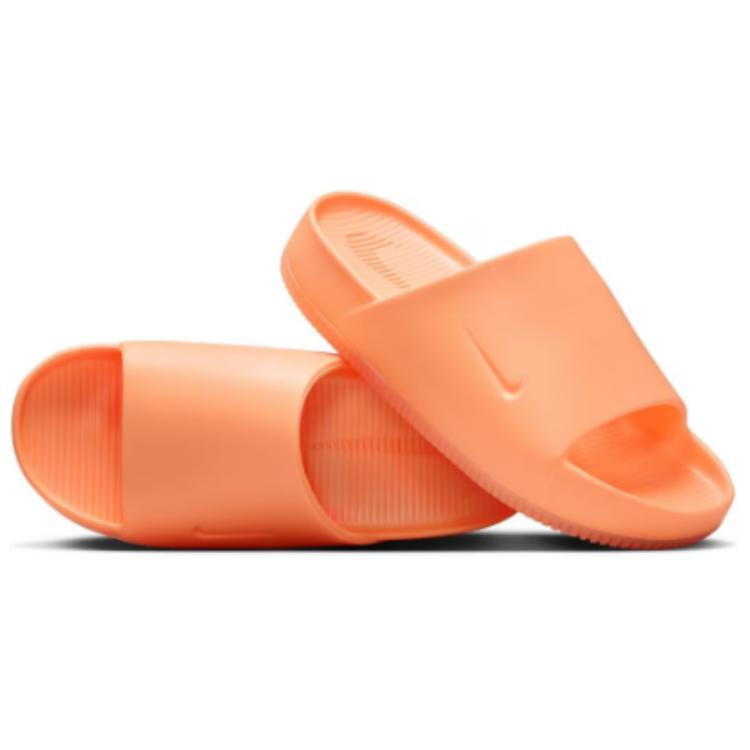 Nike Calm Slide Comfortable Versatile Non-Slip Quick-Dry Slide Sandals Women Sandals Orange DX4816-801
