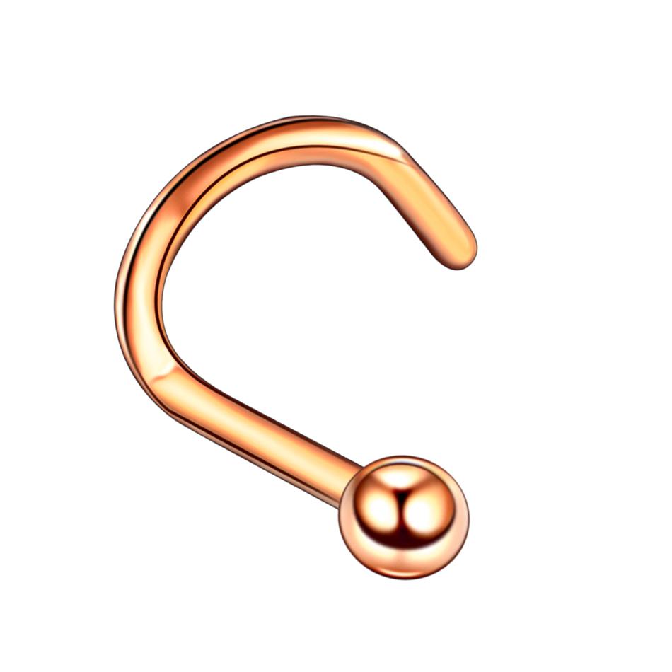 1 Stück G23 Titan Kristall Nasenstecker Piercing 18G 20G Nasenschraube Nazir Piercing Nasenflügel Ohrring Nasenring CZ Körperschmuck