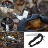 5 In 1 Outdoor Multi-function Carabiner Hooks Fast Hanging Buckle Clip With Cross Screwdriver Bottle Wine Opener.