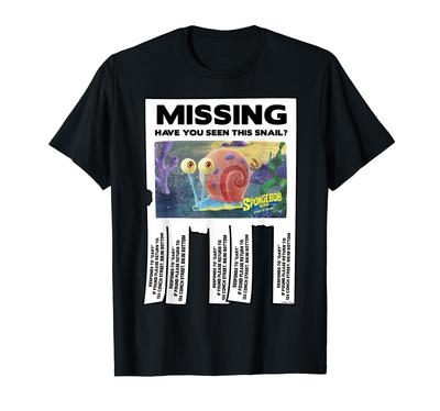 SpongeBob Schwammkopf Sponge on the Run Vermisst Gary Poster T-Shirt
