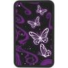 Universal Car Center Console Cushion Pad, Purple Butterfly Soft Waterproof Car Center Console Cover Auto Armrest Seat Box Cover Protector for Most