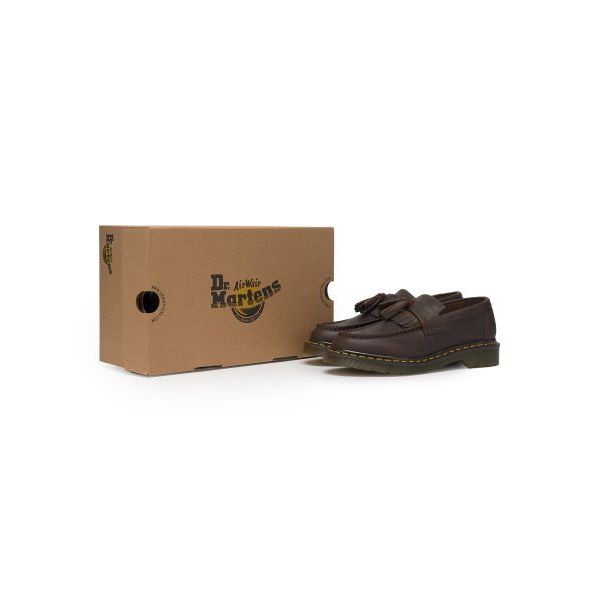 Dr. Martens Leder Bequem Vielseitig Loafer Unisex Loafer Dunkelbraun 30917201