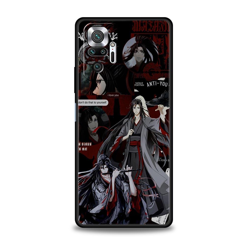 Anime Mo Dao Zu Shi Wei Wuxian Etui na telefon dla Xiaomi Redmi Note 12 11 10 Pro 9S 9 8 7 9T 8T 9C 9A 8A 12 11T 5G K50 Gaming Cover