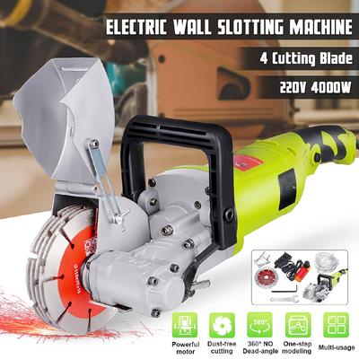 4000W Electric Mașină de Canelat Zid de Cărămidă Tăietor de Oțel Beton Canelare 220V 4KW Set de Canelat Unelte Electrice