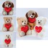 Adorable Plush Heart Bear Soft Teddy Bear Doll Gift For Birthday And Valentine's Day