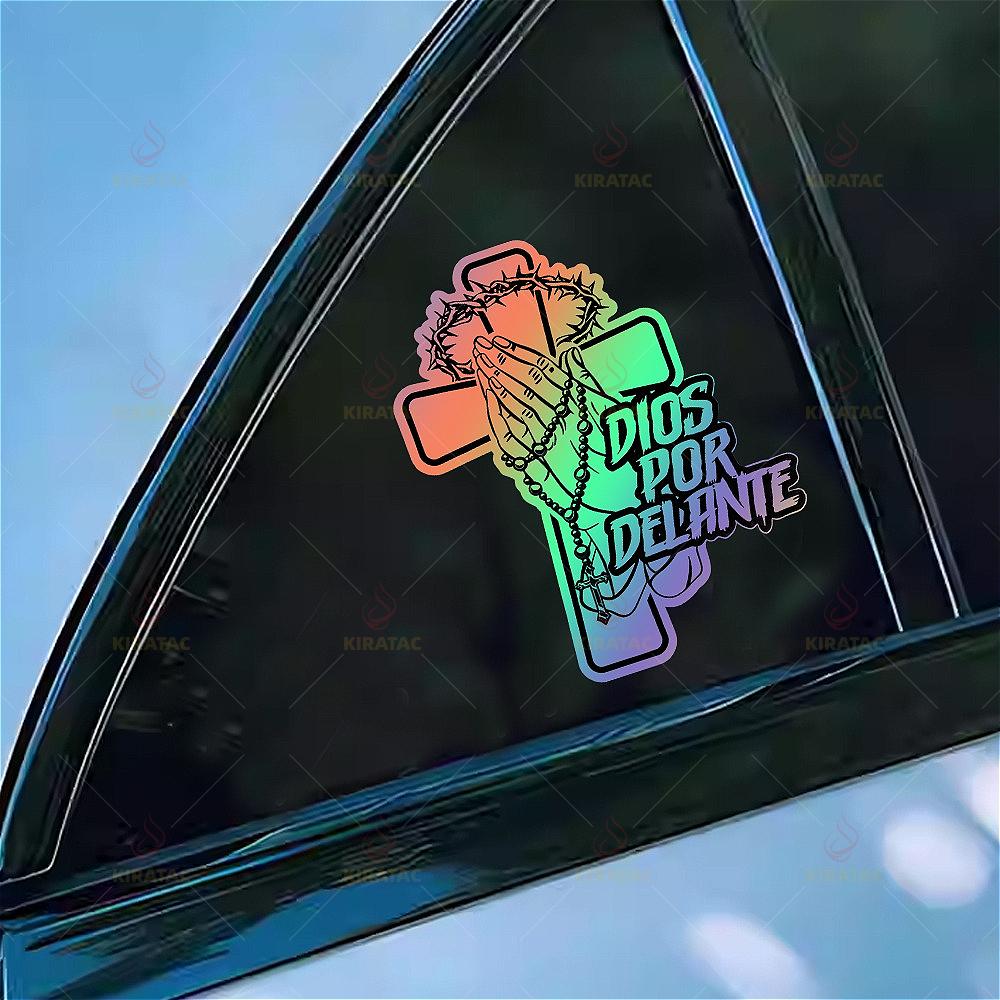 1pc God Light My Way Car Sticker Waterproof for Car Windows Trunk Door Motomike Fairing Fuel Tank Scooter Universal Vinyl Decals