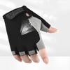 1Pair Sports Half Finger Bike Gloves Outdoor Cycling Fitness Breathable Shock-Absorbing Anti Slip Running Gym Half Cut Gloves