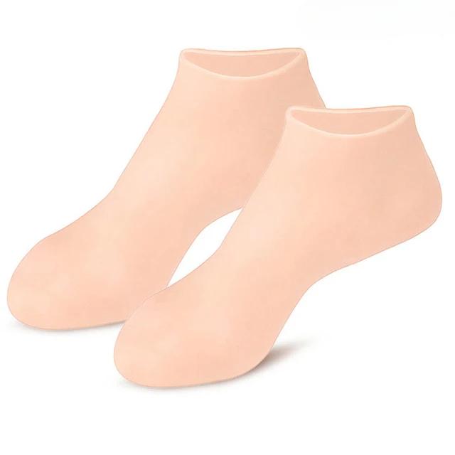 1 Paar feuchtigkeitsspendende Silikon-Fußsocken für trockene, rissige Füße, Fußpflegesocken, Spa-Pediküre-Socken, Massage-Feuchtigkeitsgelsocken