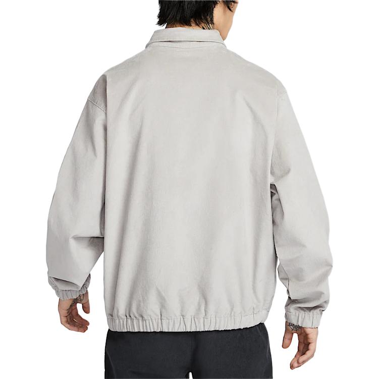 Nike As M Harrington Jacket Cord Op Basketball Series Comfortable Soft Stylish Collar Jacket Men Jacket Light-Gray HV4774009