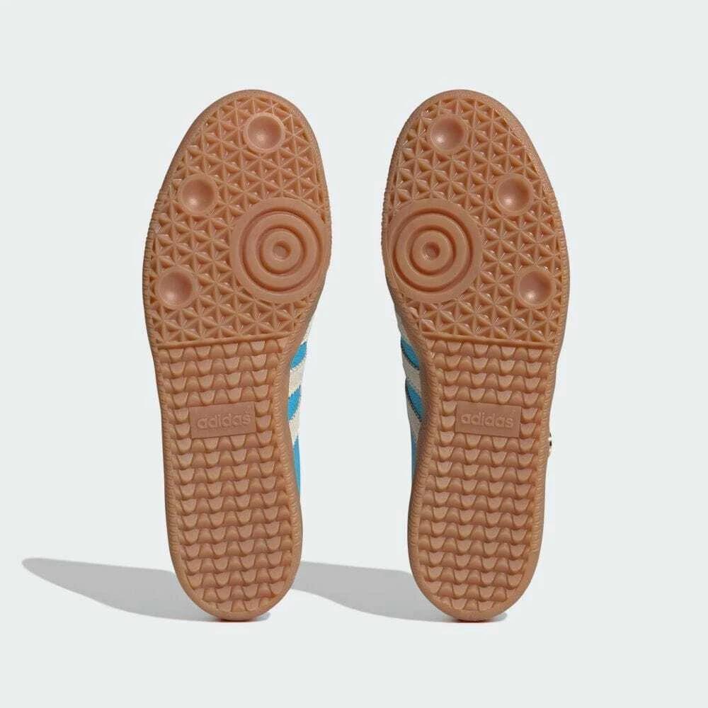 IE6975 Sporty & Rich adidas Samba OG Cream White Blue Rush Gum (Men's)