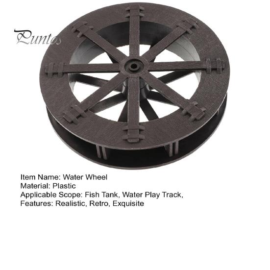 Wasserrad DIY Wasserfall Brunnen Zubehör Brunnenrad für Bach- und Generatorszenen Layout Aquarium Dekor