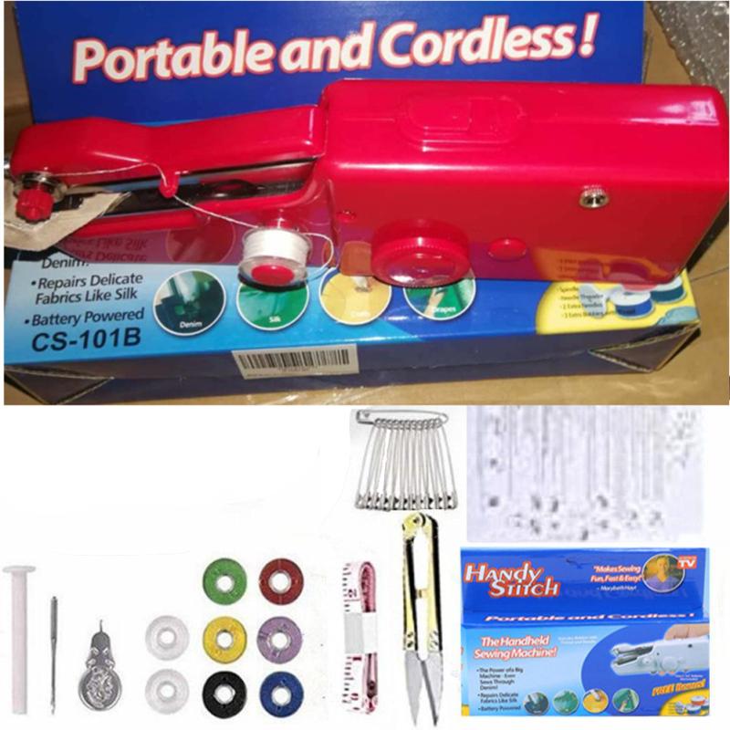 Sewing  Machine  Set Portable Mini Handheld Electric Household Stitching Tool (without Battery)