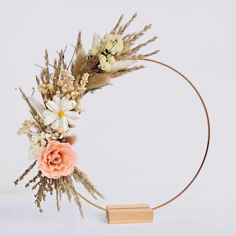 Immortal Flower Iron Art Tassel Fan DIY Hanging Ornament Material Pack - Handmade Gift