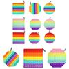 20cm Big Pop It Fidget Toy Colorful Squishy Stress Reliever For Kids And Adults