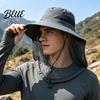 Summer Sun Hat Outdoor with Mosquito Head Net Neck Flap Breathable Men Women