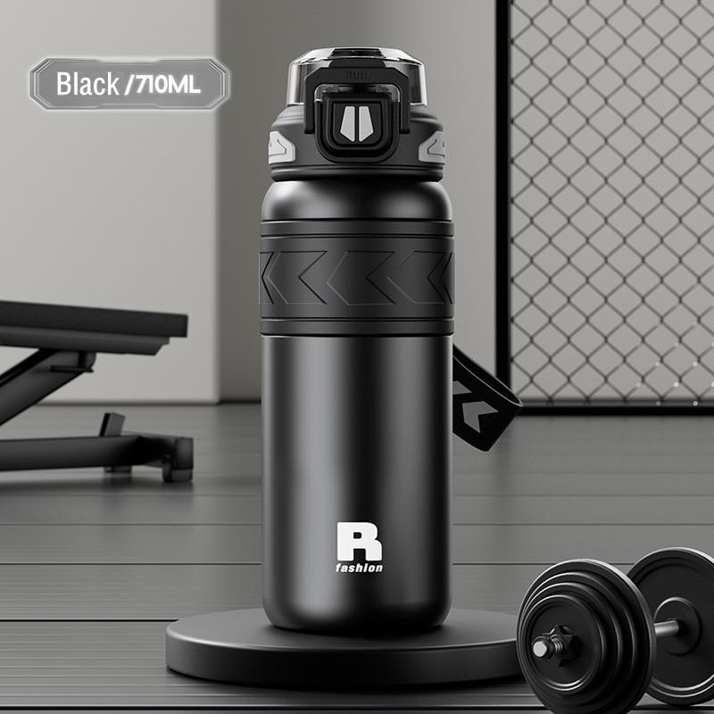 710ml High Quality Stainless Steel 316 Sport Vacuum Flask With Straw Portable Gym Fitness Outdoor Cycling Climb Thermal Bottle