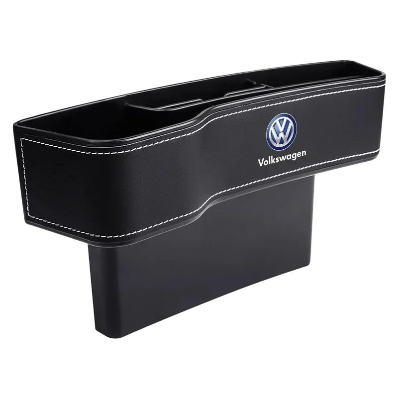 Car Crevice Storage Box Seat Gap Slit Seat Gap Slit Seat Organizer For Volkswagen CC R-Line T5 Golf T-ROC R Polo GTD Bora Arteon