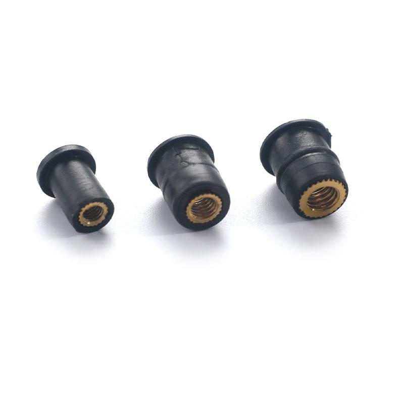 10Pcs Motorcycle For M4/M5/M6 Rubber Well Nuts Riding Accessories Fastener Goods