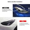 TPU Car Headlight Taillight Foglight Protective Film For Tesla Model Y 3 HD Anti-Scratch Lens Cover Durable Anti-Fingerprint