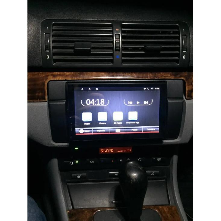 180*105mm Opening Double Din Fascia for BMW 3 Series E46 Radio DVD Stereo Panel Dash Trim Kit GPS Refitting Installation Frame