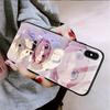 For OPPO A16 A16s A18 A38 A58 A78 A96 A98 Reno8T 10 Pro 12F Realme C30 C33 C63 C65 C67 Cute Cartoon Girl Shockproof Glossy Tempered Glass Phone Case