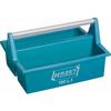 HAZET Toolbox, Work Tray, Blue, Open Type, Top Length Gradient (cm/inch), Stackable, Durable Aluminum Carrying Handle, Made In Germany, 396 X 294 X 21