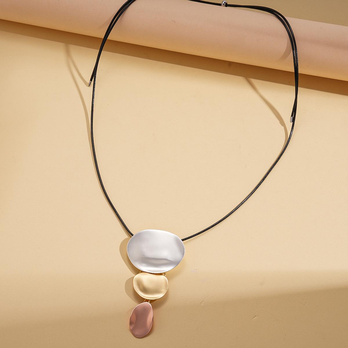 Металлическая Матовая Круглая Ромбовидная Подвеска-Кисточка Цепочка для Свитера Персонализированные Предметы