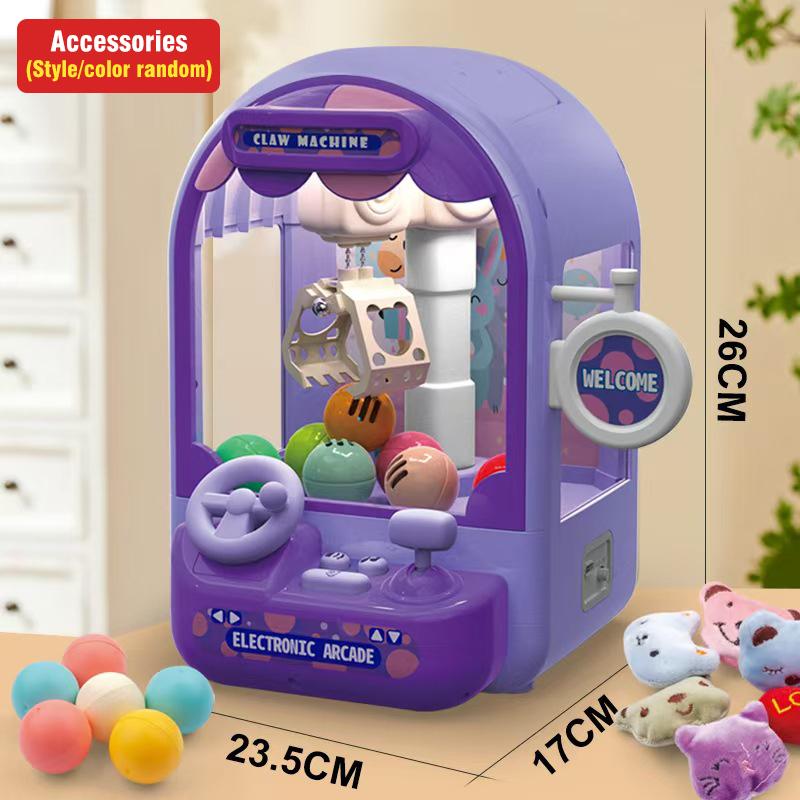 Большая claw machine, огни, музыка, шарик, автомат с конфетами, плюшевая игрушка, автомат с вращающимися яйцами, игрушки для мальчиков и девочек, семейная игра, подарки