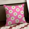 Dewy Daisy Cushion Cover Reversible Soft Durable Pillow Cover Home  Car MultiScene Use for Daily Comfort