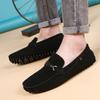 Large Size Live Broadcast Hot-selling Doudou Shoes Men's Leather Matte One-pedal Comfortable Soft-soled Lazy Shoes Trendy Men