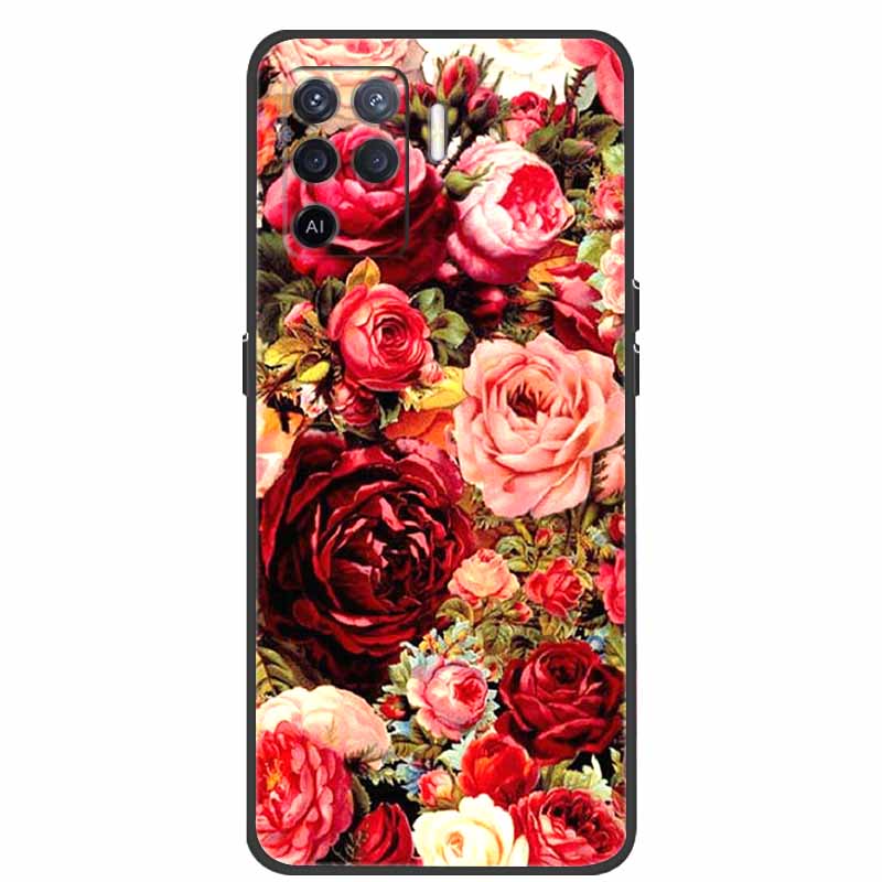 

For Coque OPPO Reno5 Lite Case Shockproof Soft silicone TPU Back Cover For Oppo Reno 5Z 5 Lite Phone Case 5Lite CPH2205 Fundas for Reno 5Z