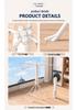 Retractable Foldable Octopus Clothes Rack: Floor-Standing Carbon Steel Eight-Legged Indoor Drying Pole for Clothes and Quilts