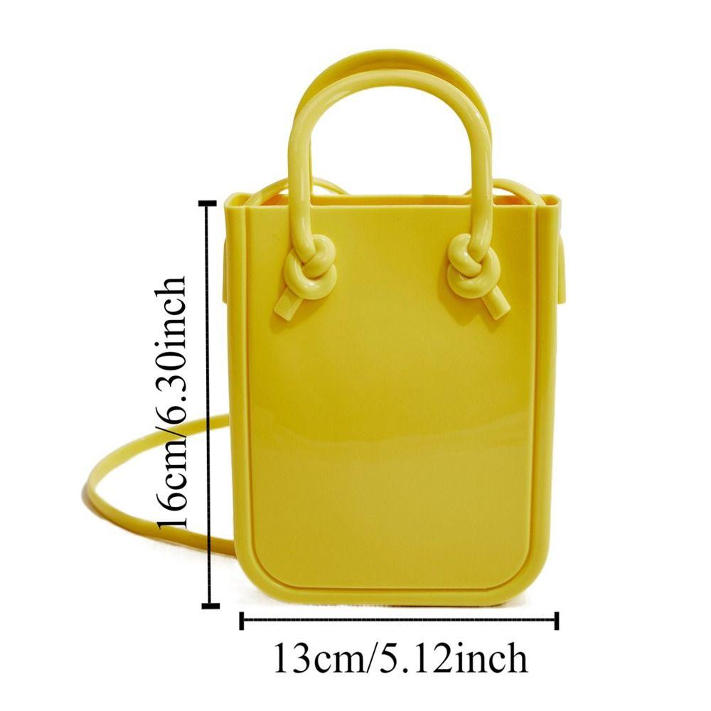 Leisure PVC Shoulder Bag Simple Mini Messenger Bag Fashion Storage Bag Mobile Phone Bag  Vacation