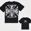 חולצת טי לגברים West Coast Choppers לוגו ליבה, יוקרתית ברמה גבוהה, סגנון יוניסקס, לגברים ולנשים