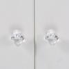 10sets Clear Acrylic Handle Knob + Transparent Screw Crystal Plastic Pull Triangular/Diamond/Spherical Decor Chest Dresser Box