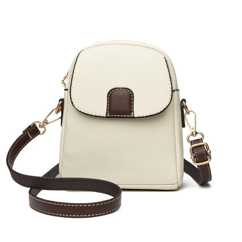 Textured Women's Small Crossbody Phone Bag - 2025 Lightweight Soft Leather Feel, Versatile Single Shoulder Bag
