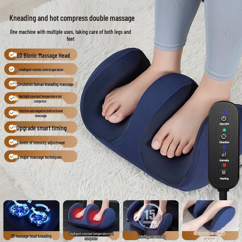 Masajeador de pantorrillas cruzado, máquina automática de spa para pies con amasado, para piernas bonitas y alivio muscular