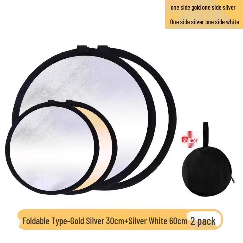 Compact 4-in-1 Reflector Light for Live Streaming & Outdoor Portraits