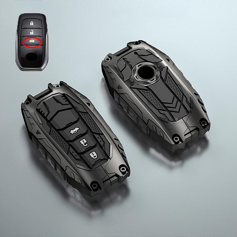 Car Key Case Fob Cover Holder Shell For Toyota Yaris Cross Hilux Innova Fortuner Camry Land Cruiser 200 300 Prado Crown TLK 200